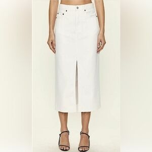 Oat New York Denim Jean Midi Skirt Size 6/28